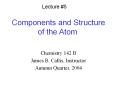 Components and Structure of the Atom PowerPoint PPT Presentation