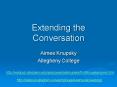 Extending the Conversation PowerPoint PPT Presentation