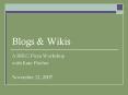 Blogs PowerPoint PPT Presentation