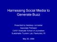 Harnessing Social Media to Generate Buzz PowerPoint PPT Presentation