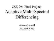 CSE 291 Final Project: Adaptive MultiSpectral Differencing