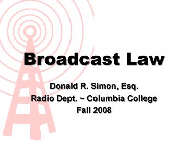 Broadcast Law