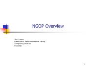 NGOP Overview