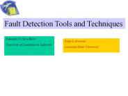 Fault Detection Tools and Techniques