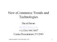 New eCommerce Trends and Technologies PowerPoint PPT Presentation