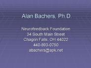 Alan Bachers, Ph.D.
