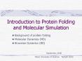 Introduction to Protein Folding and Molecular Simulation PowerPoint PPT Presentation
