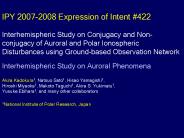 IPY 20072008 Expression of Intent