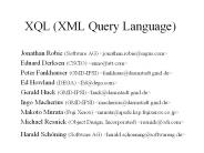 XQL (XML Query Language)