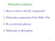 How to observe the H2 component?