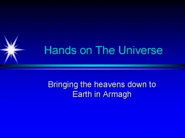 Hands on The Universe