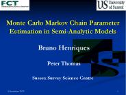 Monte Carlo Markov Chain Parameter Estimation in Semi-Analytic Models