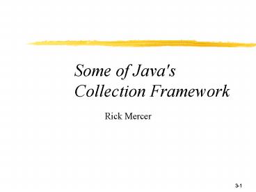 Some of Java's Collection Framework presentation | free to view