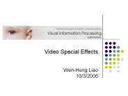 Video Special Effects