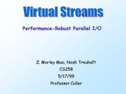 PerformanceRobust Parallel IO