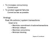To increase concurrency