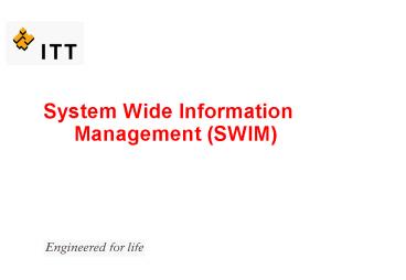 System Wide Information Management SWIM