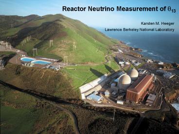 Reactor Neutrino Measurement of 13