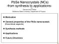 PbSe Nanocrystals NCs PowerPoint PPT Presentation