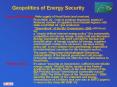 Geopolitics of Energy Security PowerPoint PPT Presentation