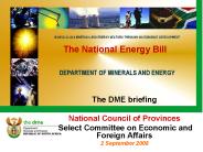 The National Energy Bill
