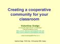 Creating a cooperative community for your classroom PowerPoint PPT Presentation
