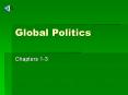 Global Politics PowerPoint PPT Presentation