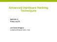 Advanced Hardware Hacking Techniques PowerPoint PPT Presentation