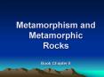 Metamorphism and Metamorphic Rocks Book Chapter 8 PowerPoint PPT Presentation