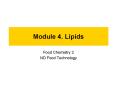 Module 4. Lipids PowerPoint PPT Presentation