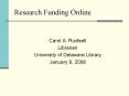 Research Funding Online PowerPoint PPT Presentation