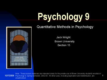 Psychology 9