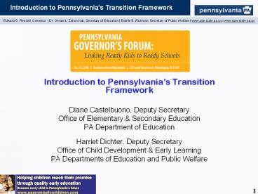 Introduction to Pennsylvania