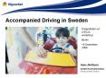 Accompanied Driving in Sweden PowerPoint PPT Presentation