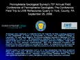 Pennsylvania Geological Surveys 73rd Annual Field Conference of Pennsylvania Geologists: PreConferen PowerPoint PPT Presentation