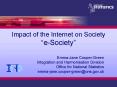 Impact of the Internet on Society eSociety PowerPoint PPT Presentation