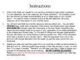 Instructions PowerPoint PPT Presentation