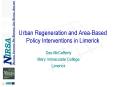Urban Regeneration and AreaBased Policy Interventions in Limerick PowerPoint PPT Presentation