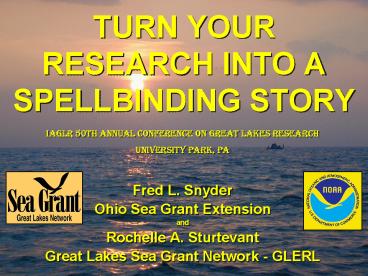 TURN YOUR RESEARCH INTO A SPELLBINDING STORY