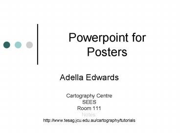 Powerpoint for Posters