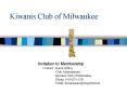 Kiwanis Club of Milwaukee PowerPoint PPT Presentation