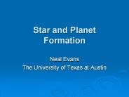 Star and Planet Formation