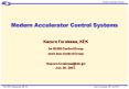 Modern Accelerator Control Systems PowerPoint PPT Presentation