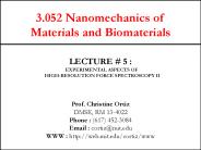 3.052 Nanomechanics of