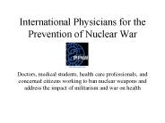 International Physicians for the Prevention of Nuclear War