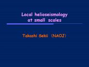 Local helioseismology at small scales