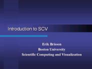 Introduction to SCV