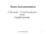 Beam Instrumentation