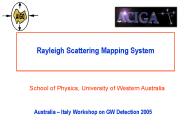 Rayleigh Scattering Mapping System