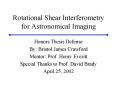 Rotational Shear Interferometry for Astronomical Imaging PowerPoint PPT Presentation